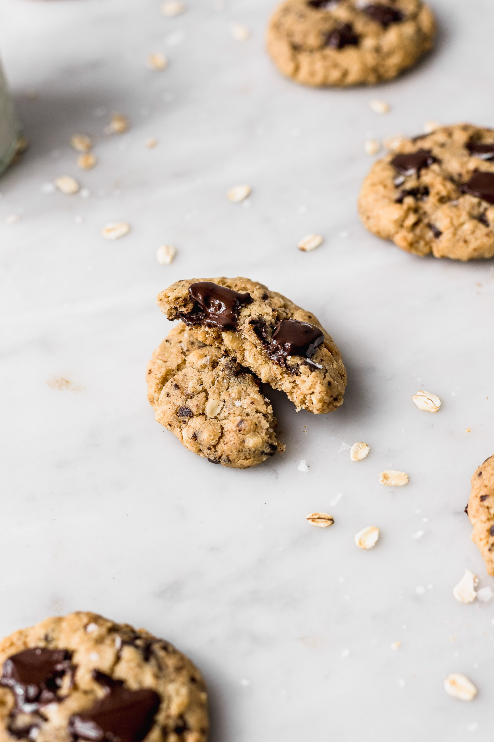 galletas de avena y chocolate