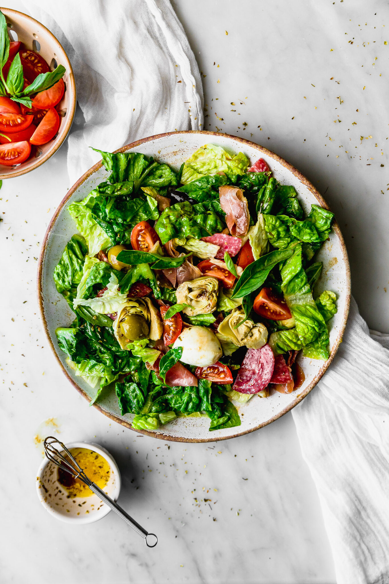 Ensalada de antipasto con aderezo balsámico Cravings Journal