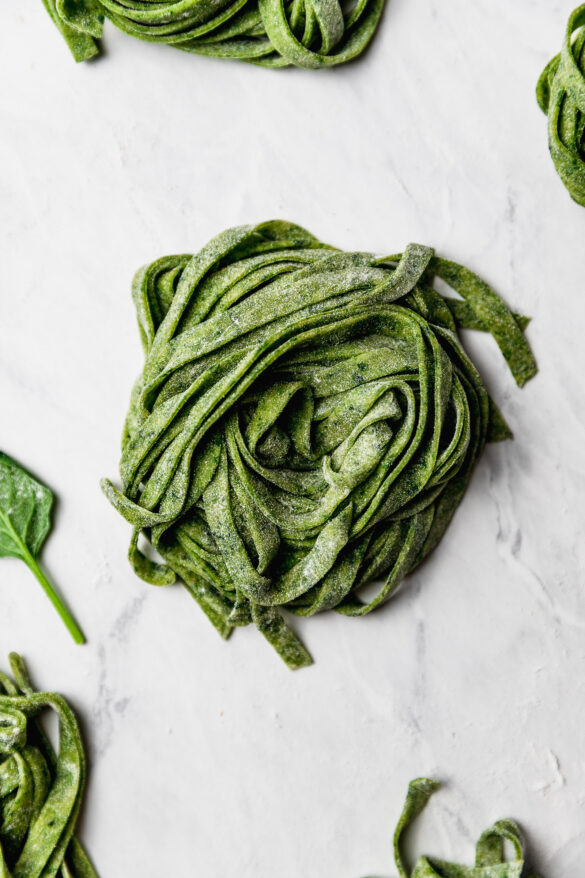 pasta fresca de espinaca