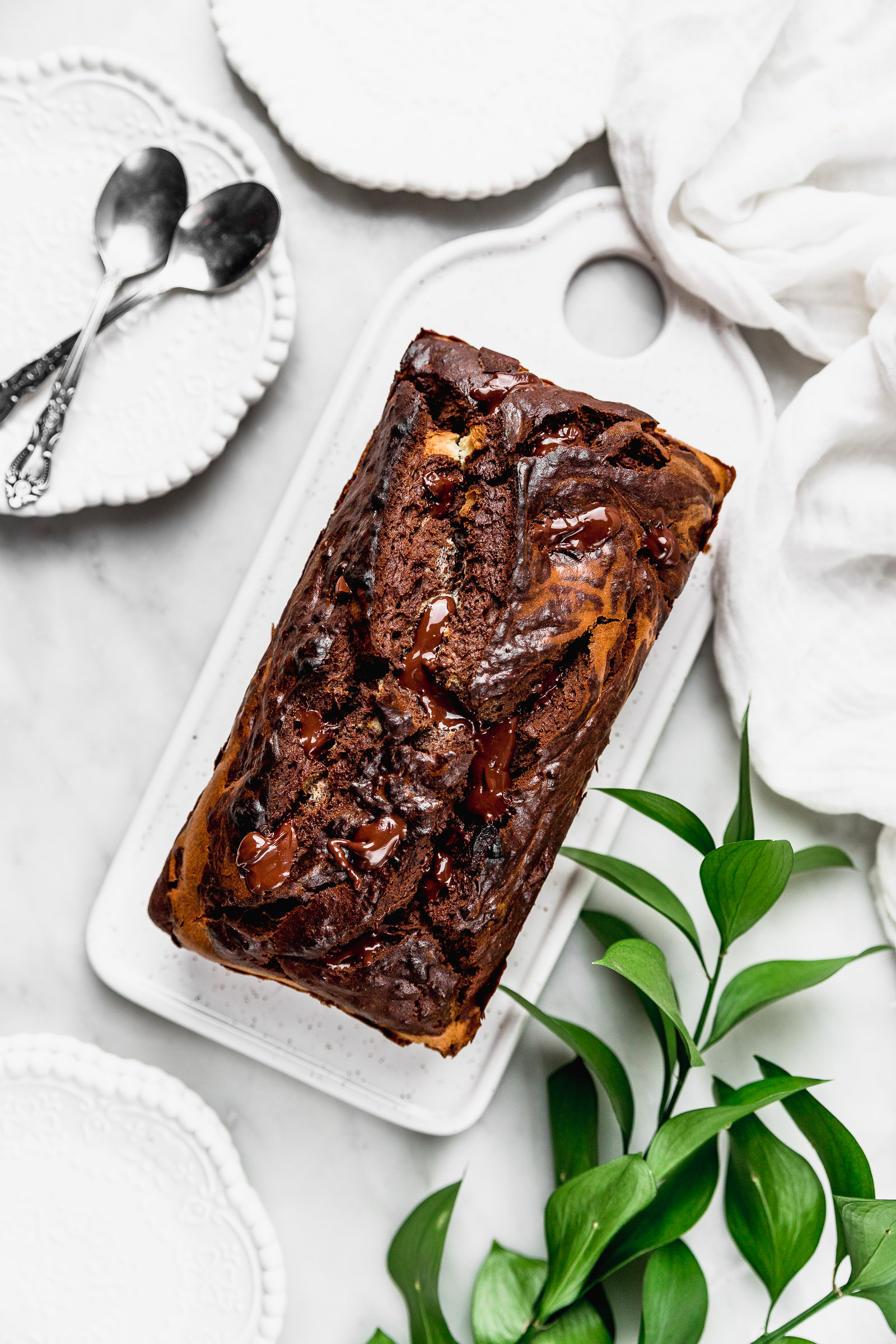 queque de platano y cacao