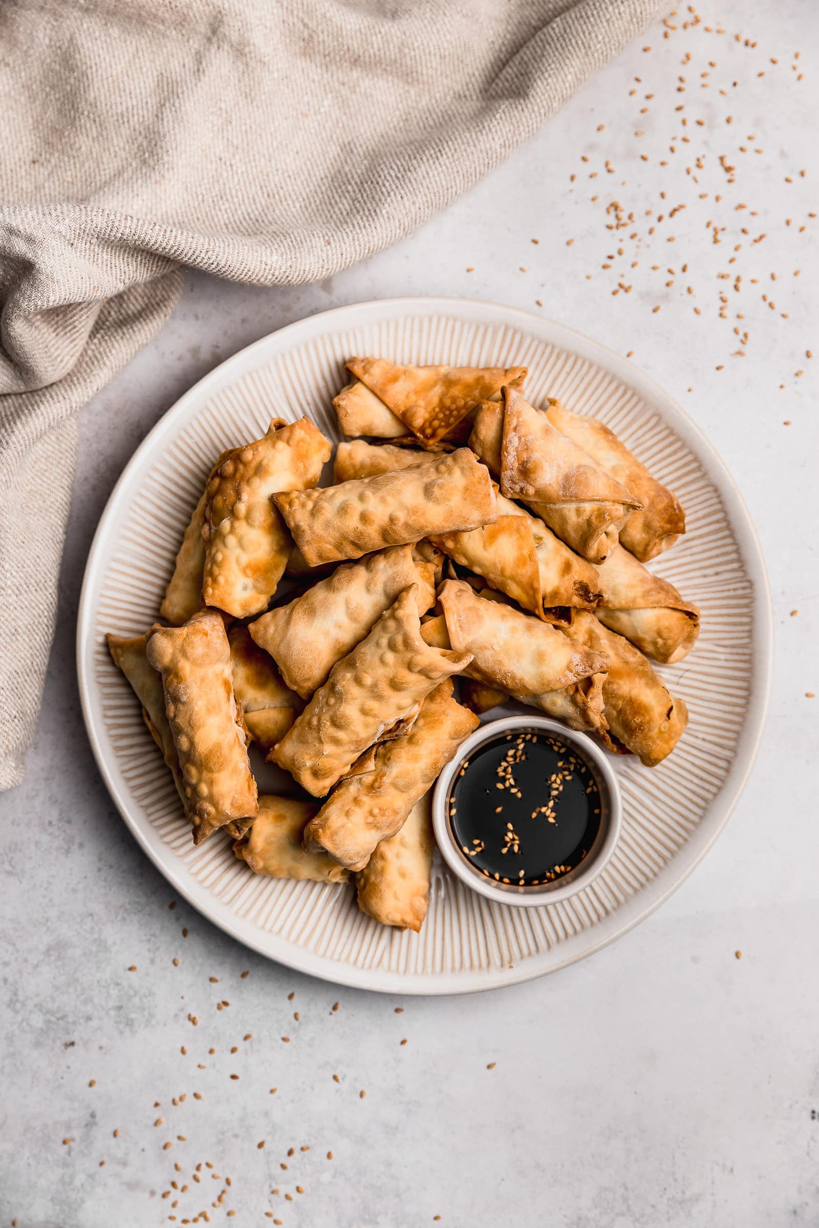 Rollitos primavera en freidora de aire (spring rolls)