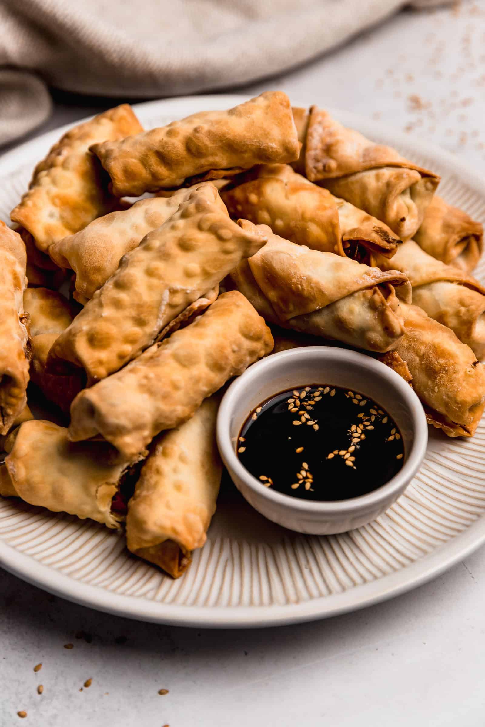 Rollitos primavera en freidora de aire (spring rolls)