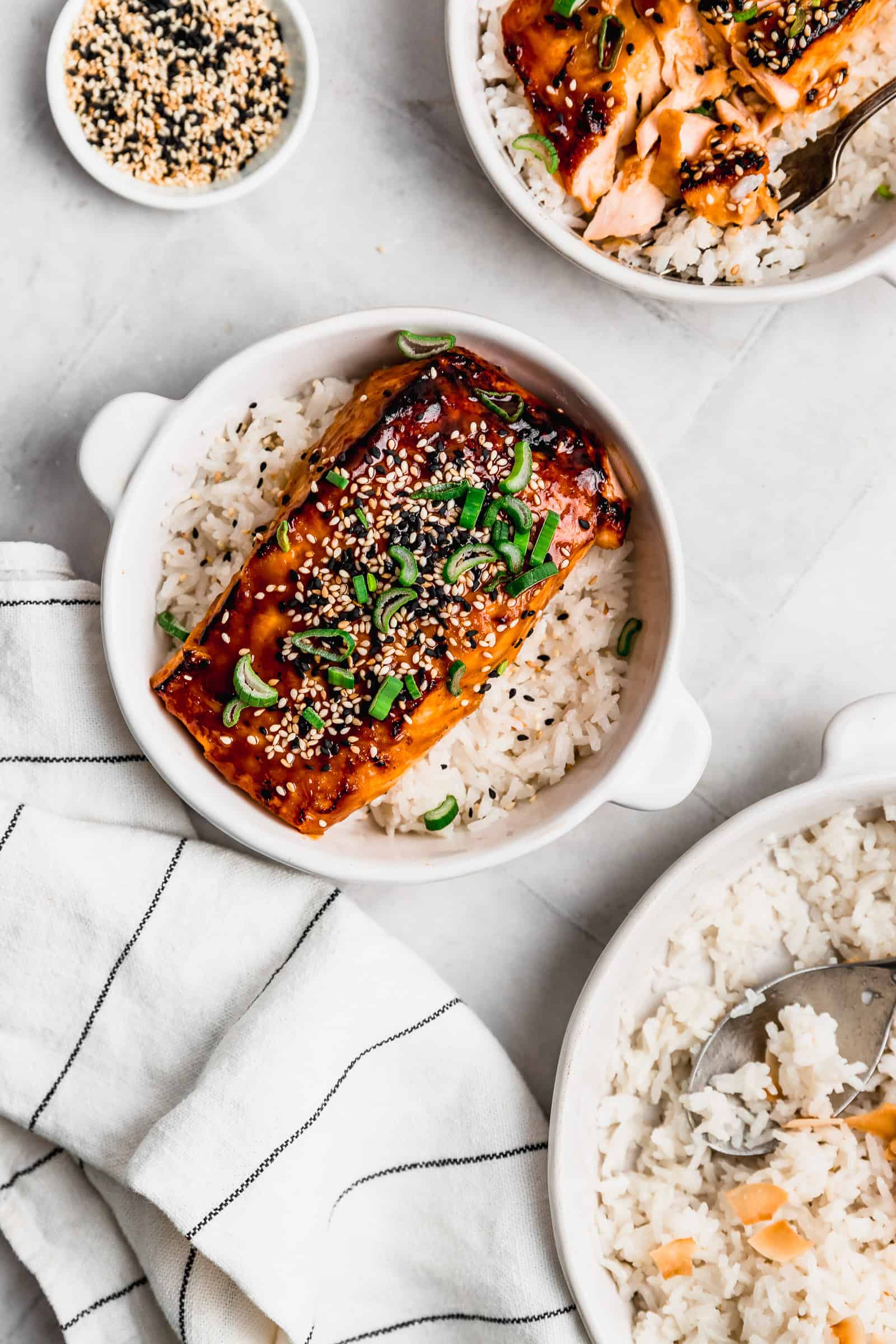 salmón con miso