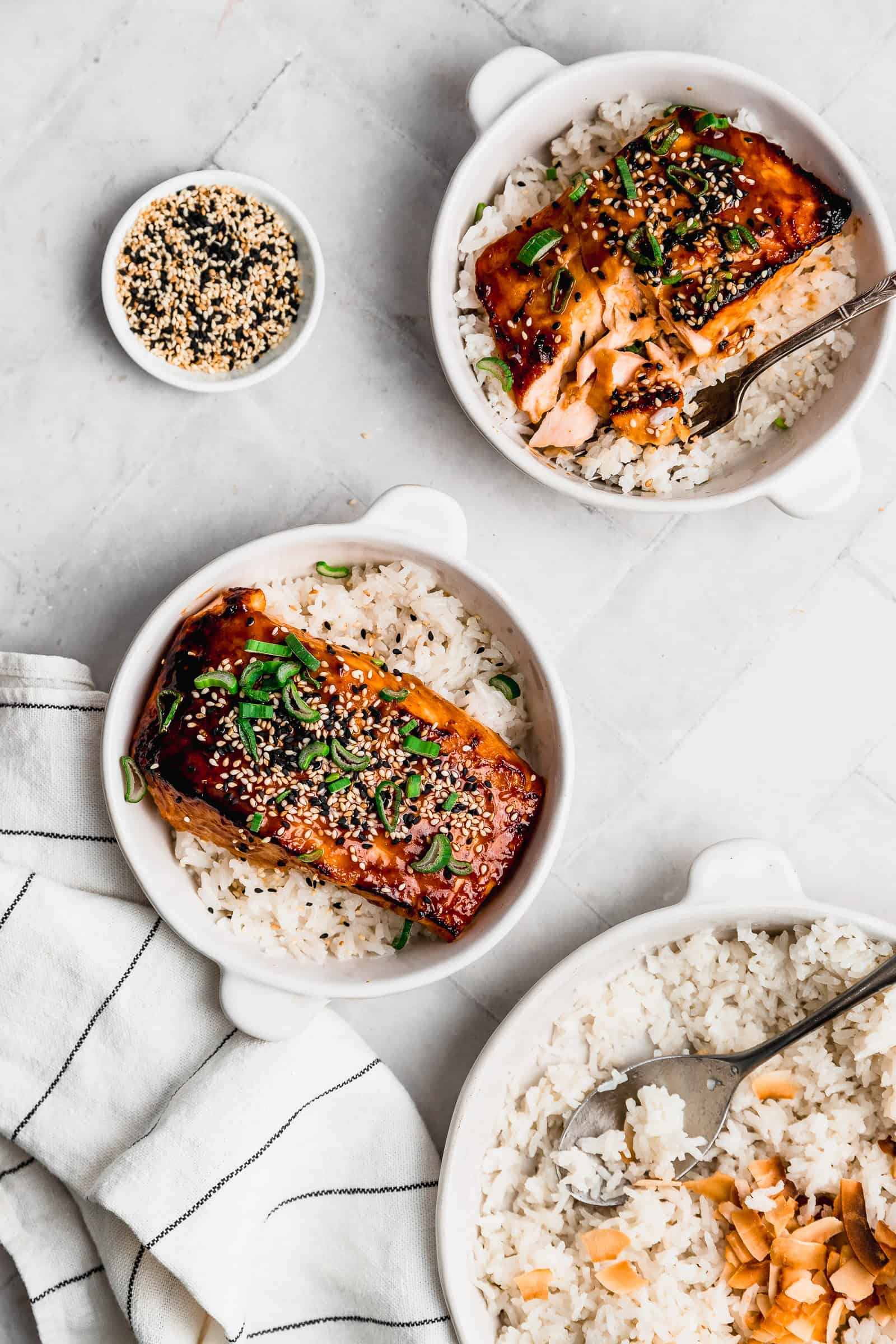 salmón con miso