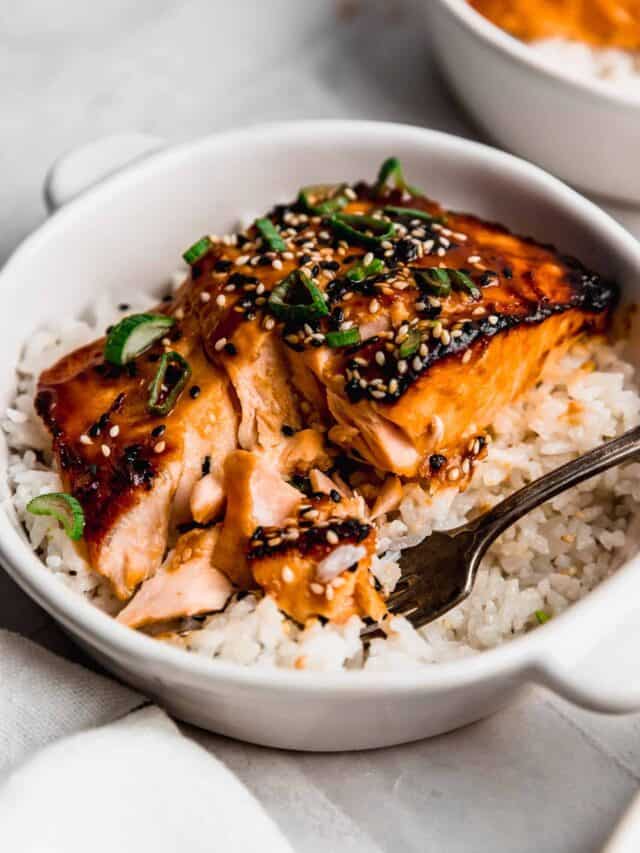 Salmón con miso