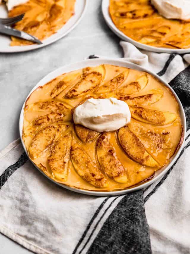 Panqueques de manzana acaramelada