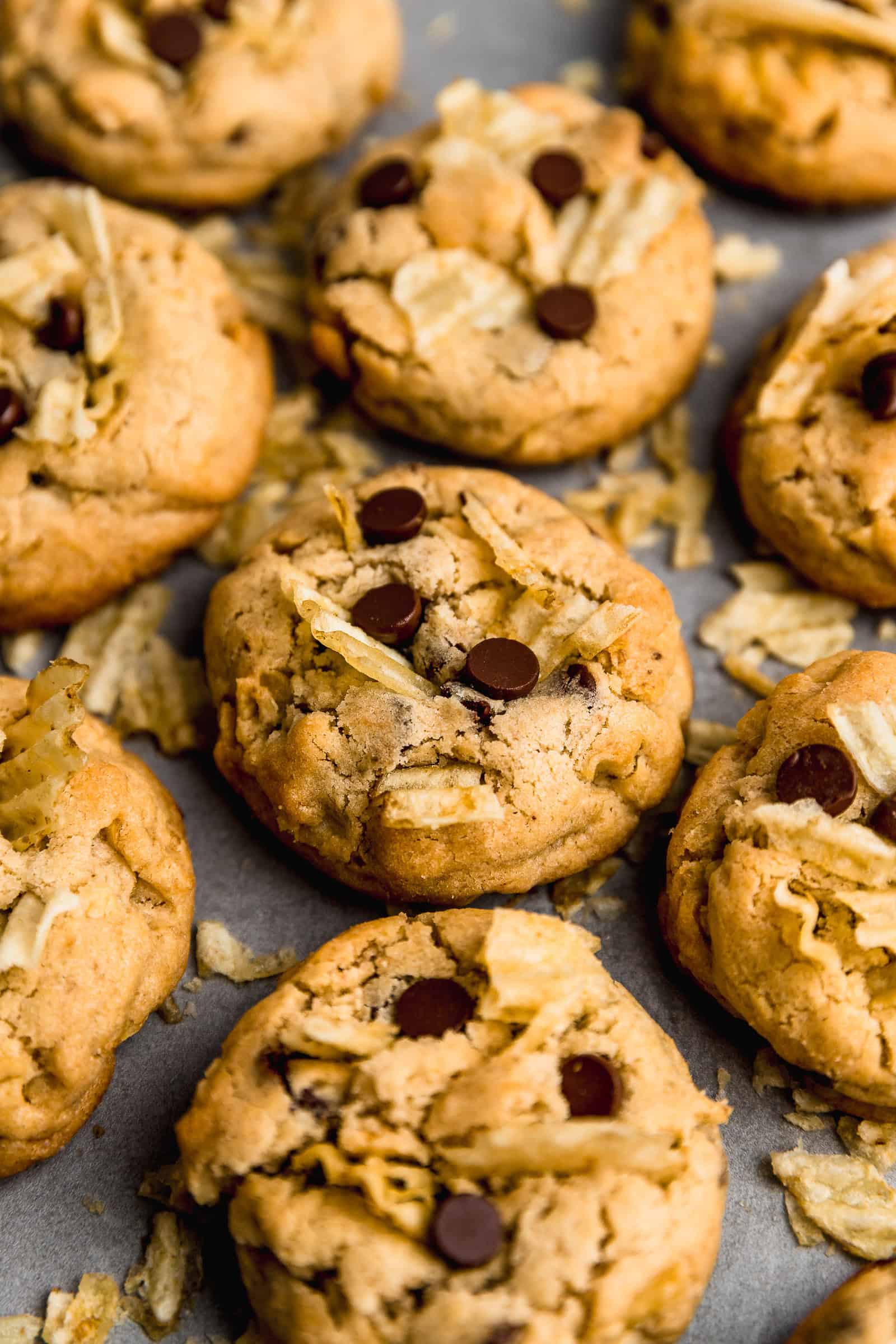 galletas con papas fritas