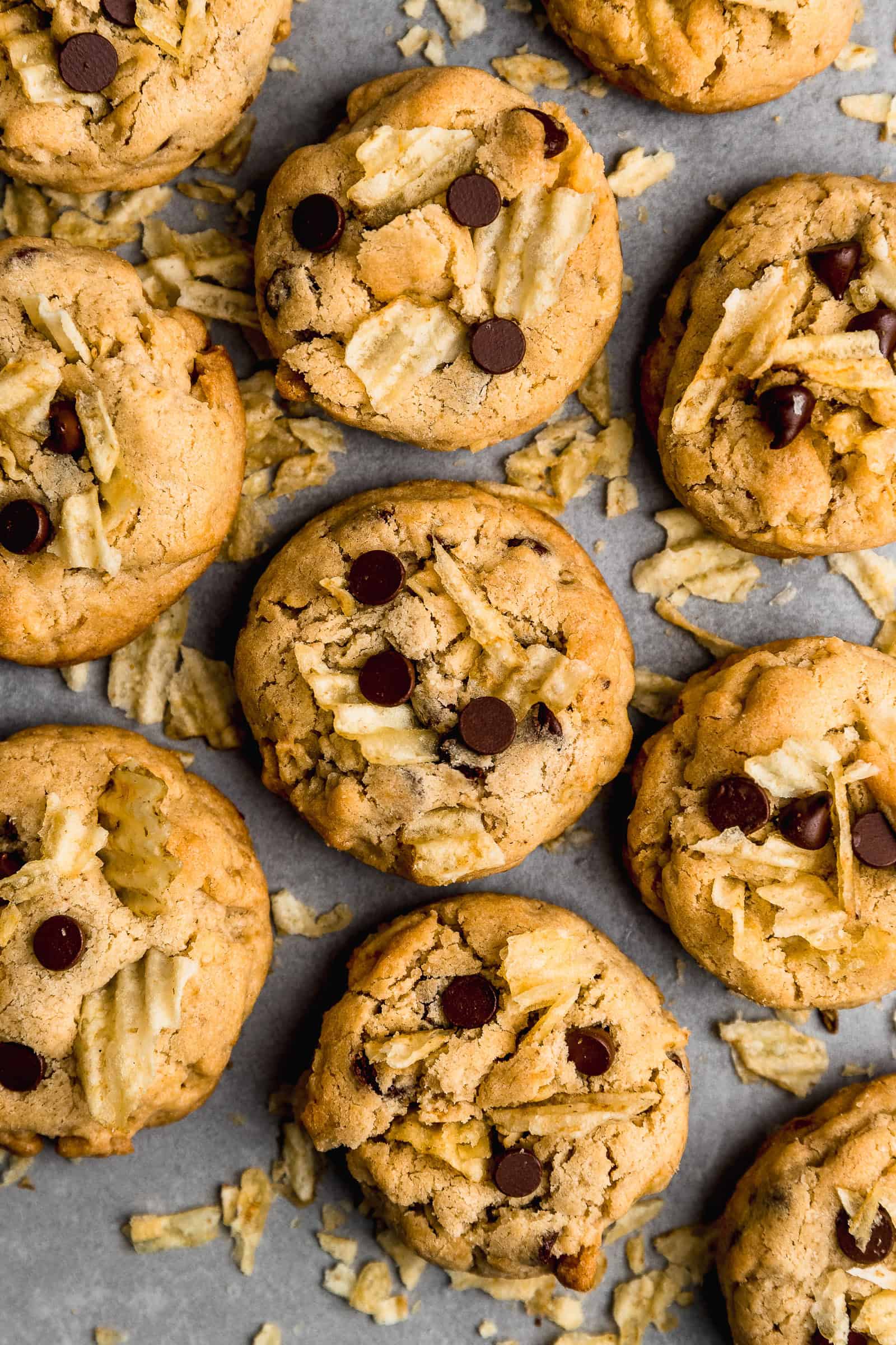 galletas con papas fritas