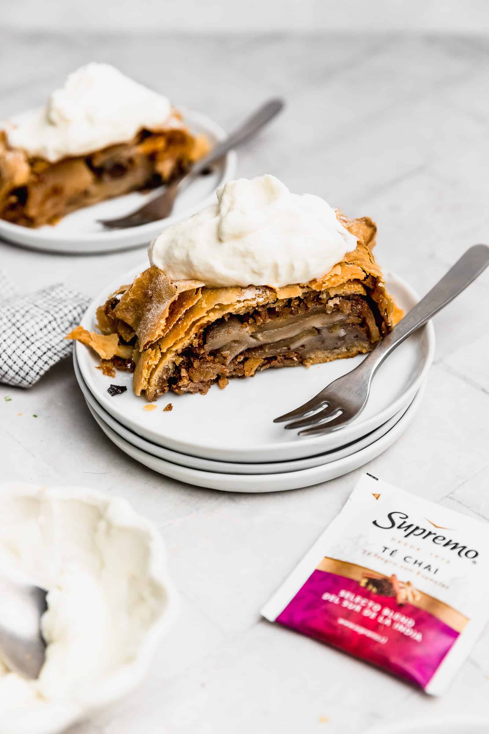 Strudel de manzana y chai