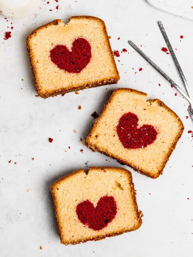 Queque con corazón al centro (centro sorpresa)