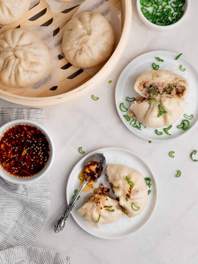 Baos rellenos chinos (baozi)