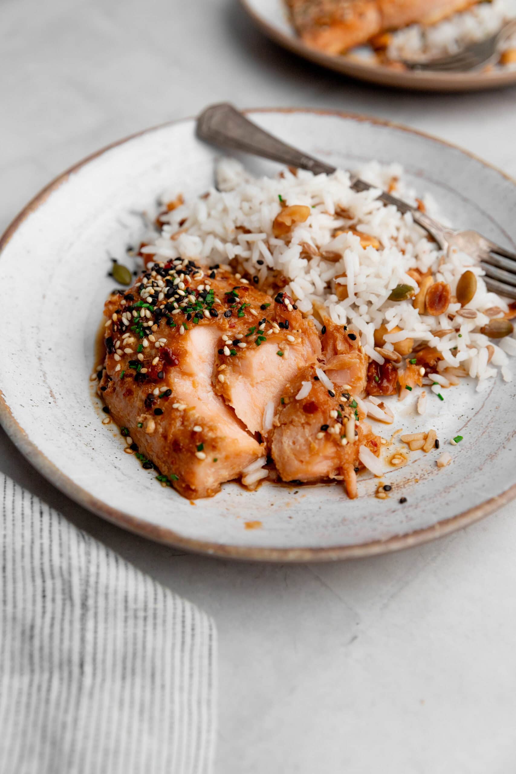 Saumon au four mijoté