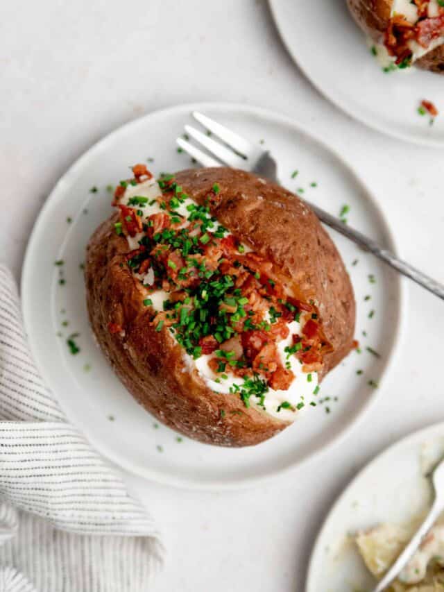 Papas al horno enteras (papas asadas)