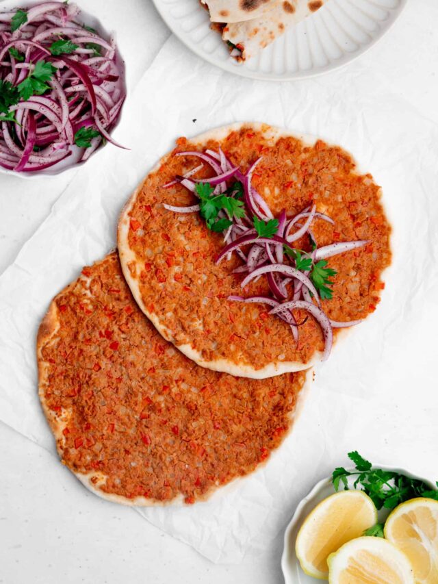 Lahmacun casero (Lemeyun) o pizza turca