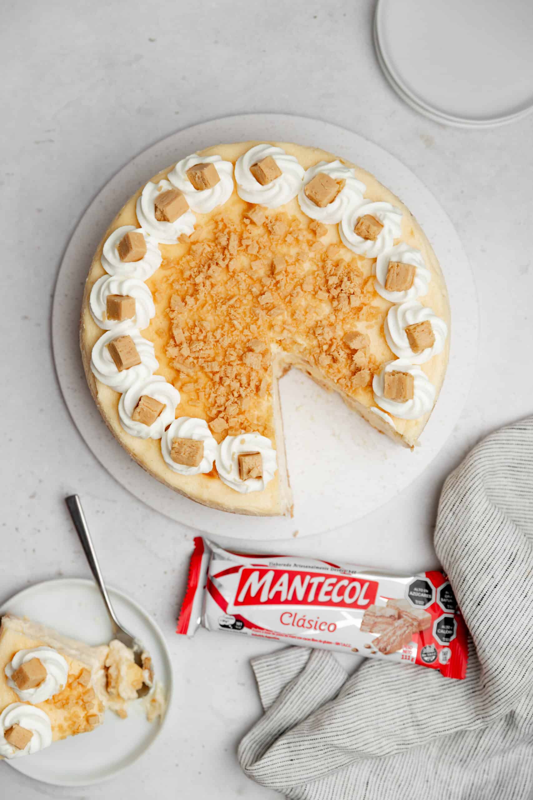 Cheesecake de Mantecol